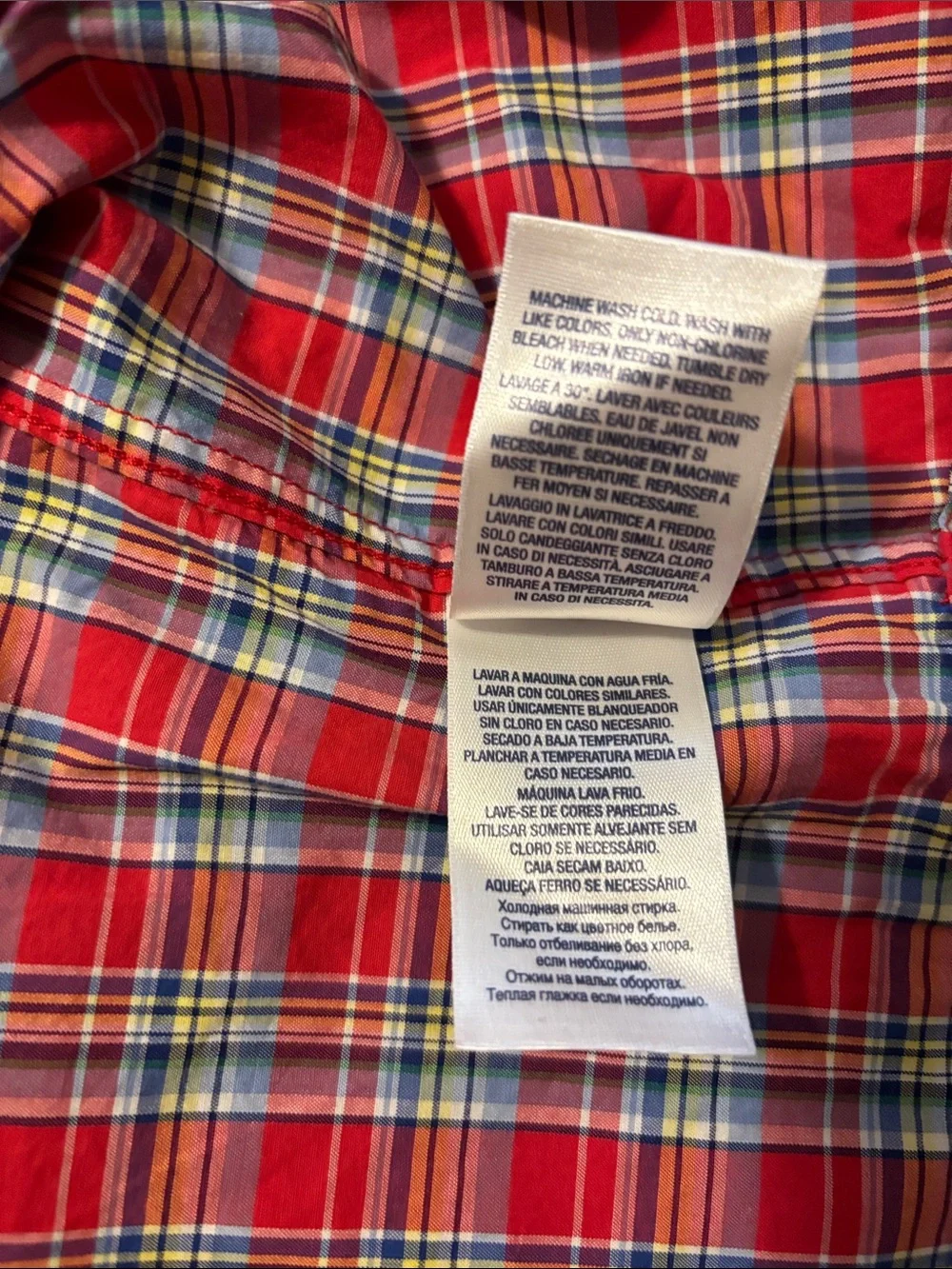 NWT Ralph Lauren boys XL 18-20 Plaid S/S Button-Down Shirt 26-312